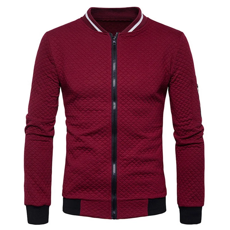 Wine Red-Style 2 CYSINCOS2019, осенне-зимний мужской свитер, пальто из искусственного меха, шерстяной свитер, куртки, мужские вязаные толстые пальто на молнии, Повседневная вязаная одежда - Цвет: Wine Red-Style 2