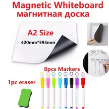 Магнитная белая доска, магниты на холодильник, белая доска, магнитный маркер, ручка, ластик, доска для записей, большая доска для рисования, планировщик