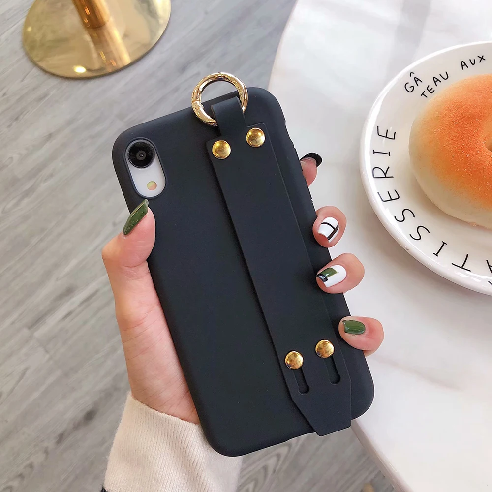 Тики така для iPhone 11 pro Max XR X XS 6 7 8 плюс карамельный цвет ремешок держатель Мягкая