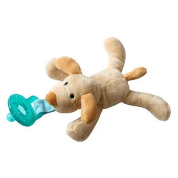 

Hot Sale New Baby Pacifier Toy Baby Hanging Animal Plush Toy Pacifier Chain Clip Birthday Present For Little Baby New Arrival