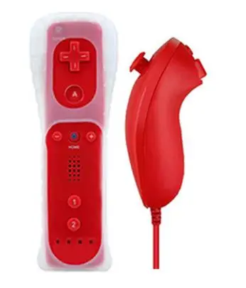 Соматосенсорная игра, ручной контроллер для wii U Gamepad встроенный ускоритель с резиновой крышкой Прямая - Цвет: RIGHT AND LEFT