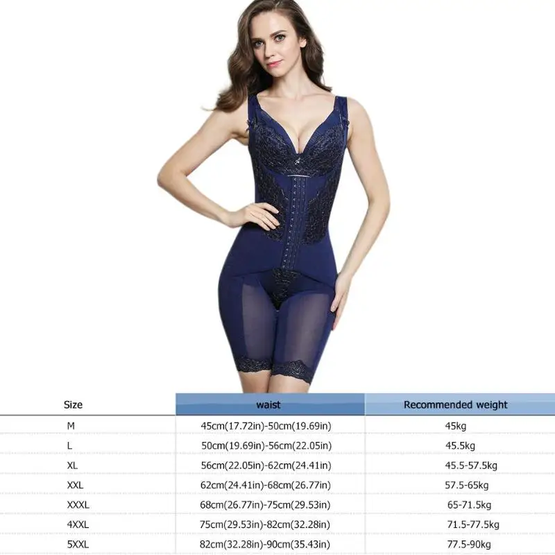 Seamless Body Shaping Jumpsuit Hip Lift Women Slimming Tummy Playsuit M-5XL
