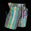 Summer Shorts Men 2025 Jogger Reflective Safety Trouser Snakeskin Print Drawstring Elastic Waist Cycling Gym Shorts With Pockets 1