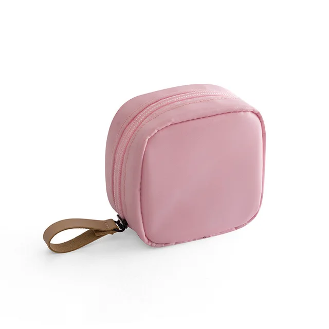 Мини-косметичка для женщин портативный для мобильного телефона и помады хранения косметики сумки Дорожная сумка для покупок коробка для салфеток - Цвет: Pink Small