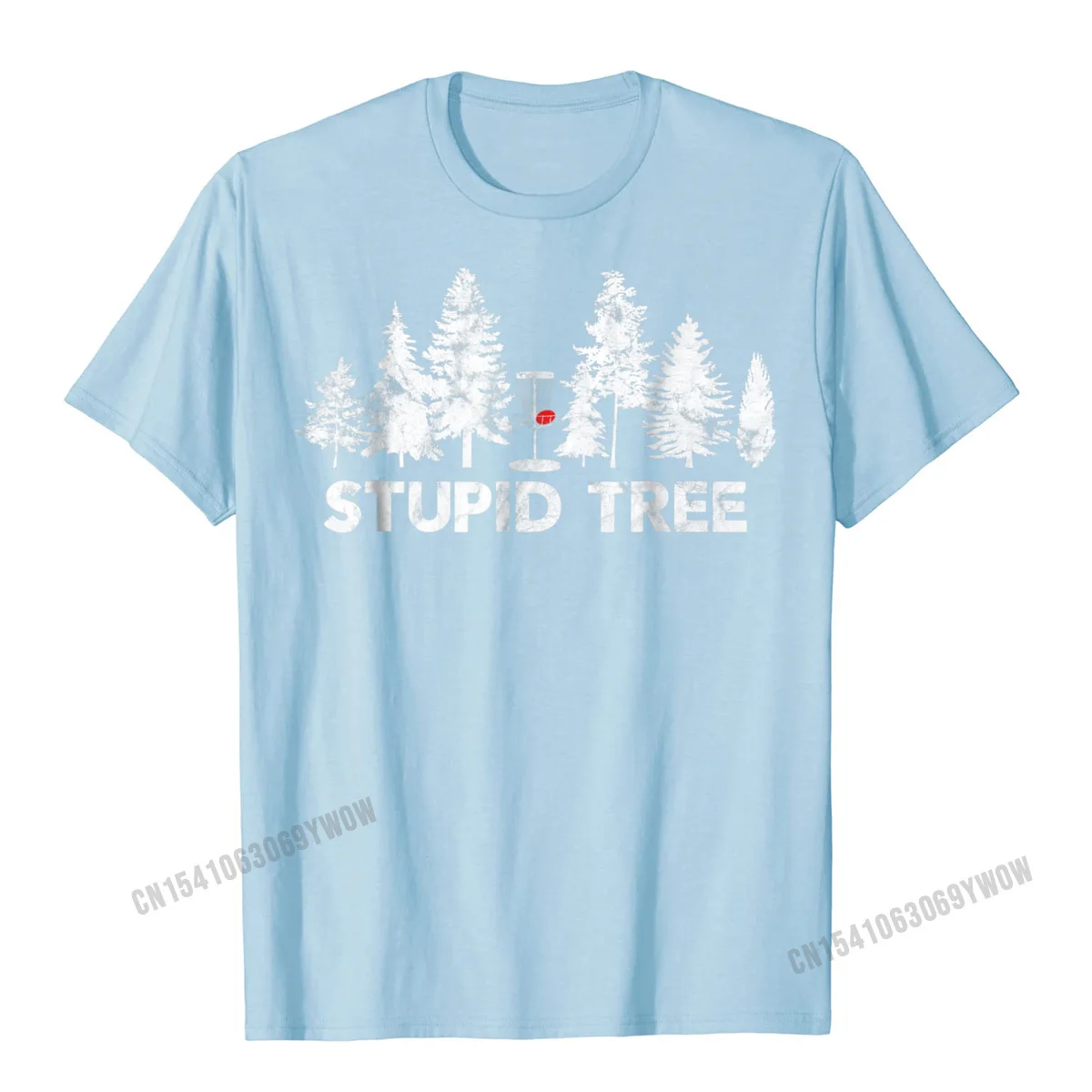 2021 Discount Men Top T-shirts Crewneck Short Sleeve 100% Cotton Crazy Tops Tees Design Tops & Tees Drop Shipping Funny Disc Golf Shirt For Men Women and Kids Stupid Tree__638 light