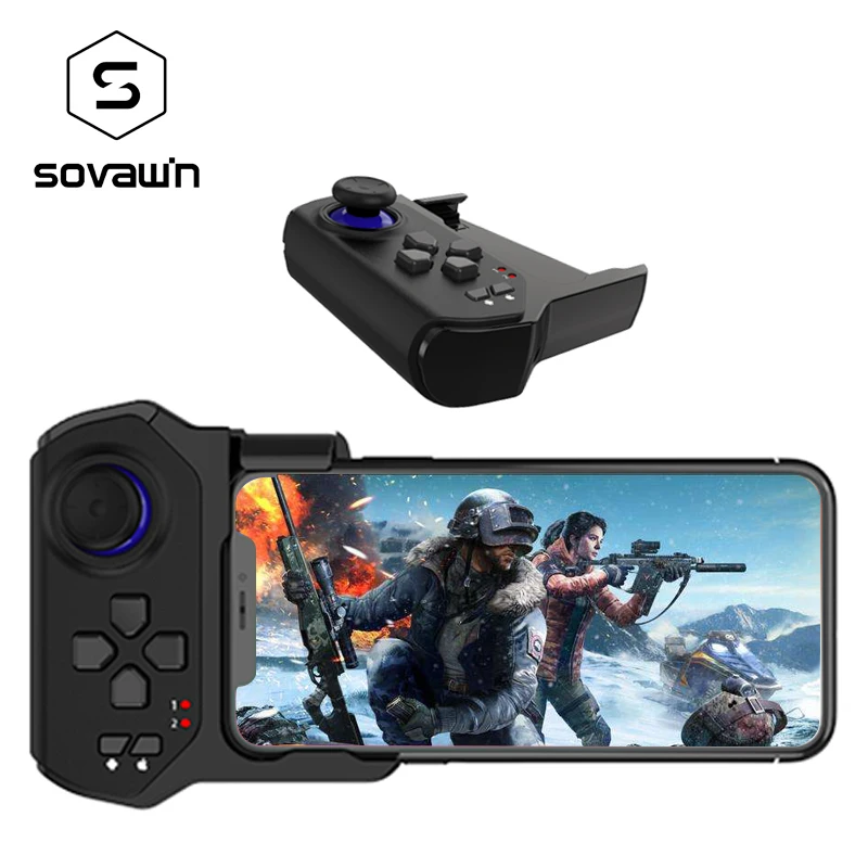 

SOVAWIN Wireless Gamepad Controller PUBG Bluetooth Portable Mobile Gamepad Joystick for Samsung Xiaomi Huawei Android Phone