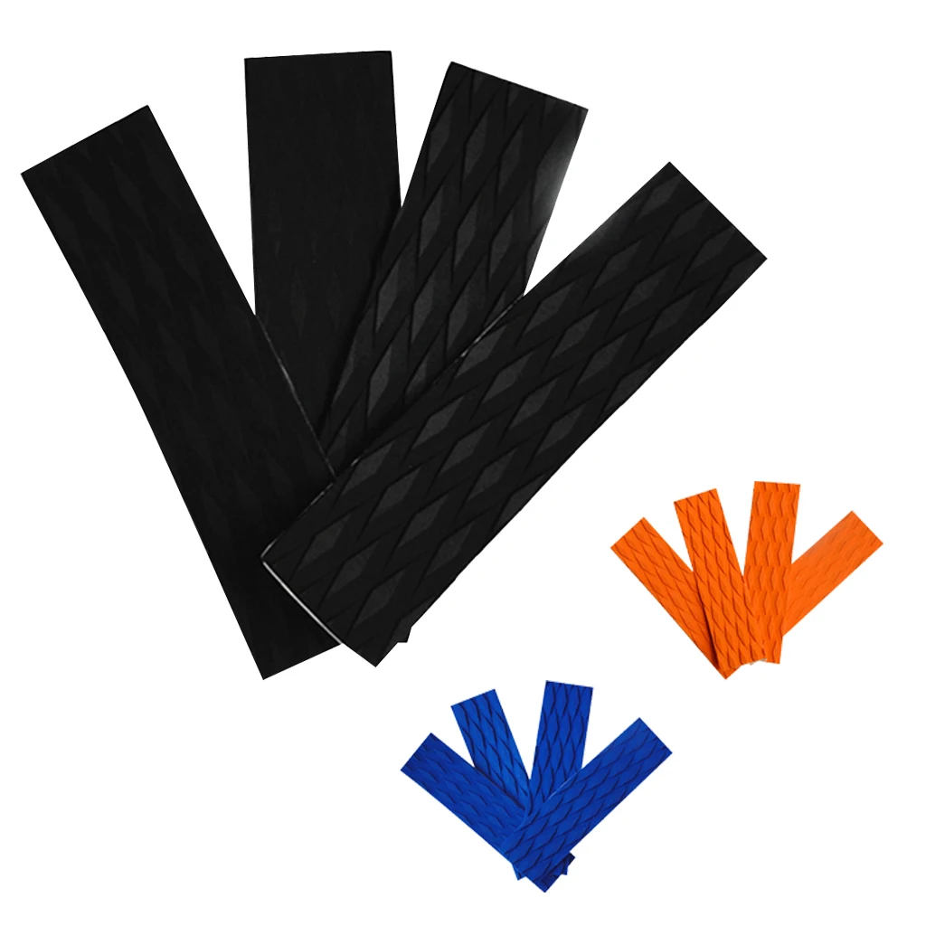 4 Pieces Anti-slip Adhesive EVA Traction Pad Surfing SUP Bar Grips for Surfboard Kiteboard Paddle Board - Various Color