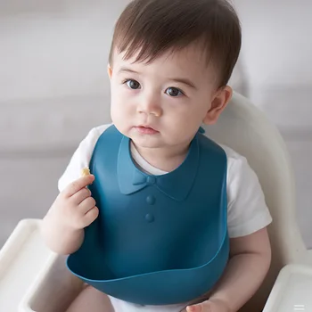 

2020 NEWCartoon Silicone Baby Bibs Solid Waterproof Bibs Boy Girl Apron Feeding Baby Bibs Burp Cloths for Children Feeding Care