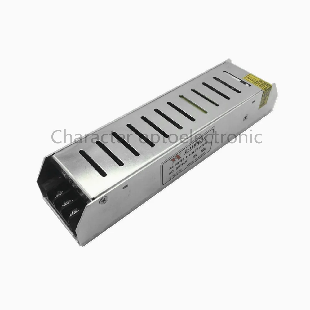 Осветительные трансформаторы светодиодный драйвер AC85-265V DC12V 15A 180W адаптер питания 15A для светодиодной ленты Выключатель света драйвер питания