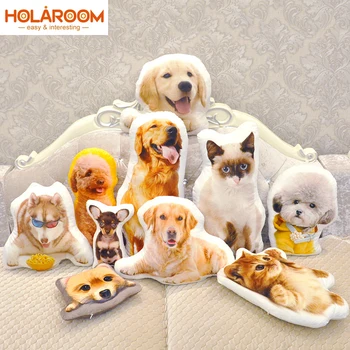 Cute Puppy Plush Cushions Solid Color Cushion Puppy Shape Comfortable Pillow Creative Cushion Personality Can Customize Style 1