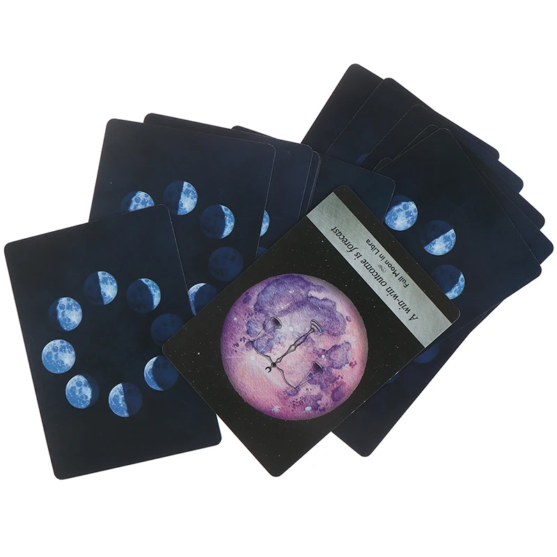 

44 Card Moonology Oracle Cards Deck Guidebook Boland Magic Tarot Deck Game