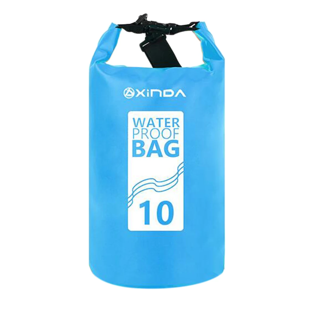 Blue 10L 28x38cm Водонепроницаемый сухой мешок для хранения для пляжа, плавания, дайвинга, каякинга, рафтинга, гребли, серфинга, пешего туризма, альпинизма - Цвет: Blue 10L 28x38cm