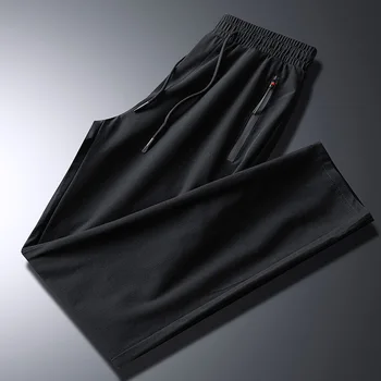

Men Clothes 2019 Autumn and Winter Large Size Casual Loose Feet Elastic Sweatpants Plus Velvet Increase Men's Trousers Pants