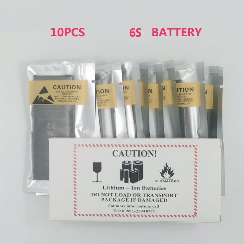 

10pcs/lot 1715mAh 3.82V phone battery for iPhone 6s 4.7" replacement repair parts Genuine 0 zero cycle smartphone