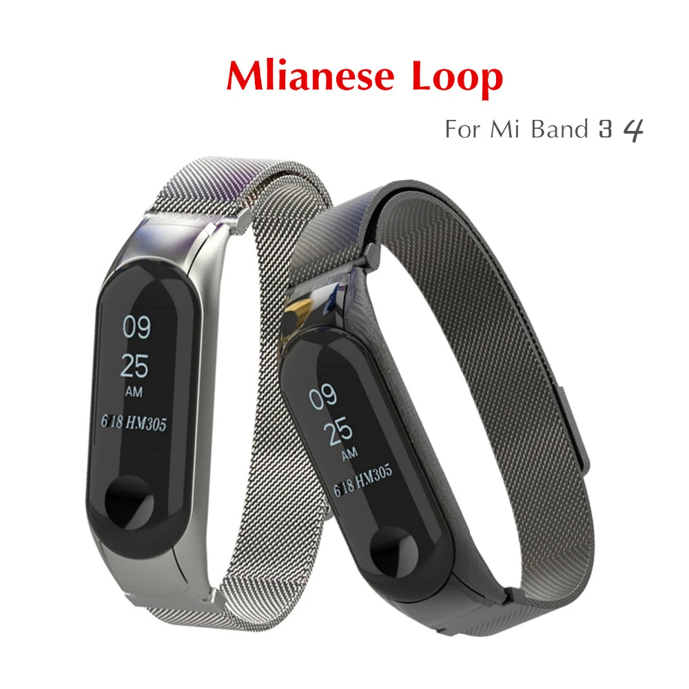 Ремешок для Xiaomi mi Band 3 браслет mi lanese ремешок на запястье металлический браслет miband ремешок из нержавеющей стали mi Band 3 браслет