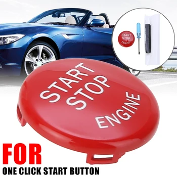 

For BMW Auto Red Start Stop Engine Button Cover Switch Accessories Key Decor Support E90 E60 E84 E83 E70 E71 E72