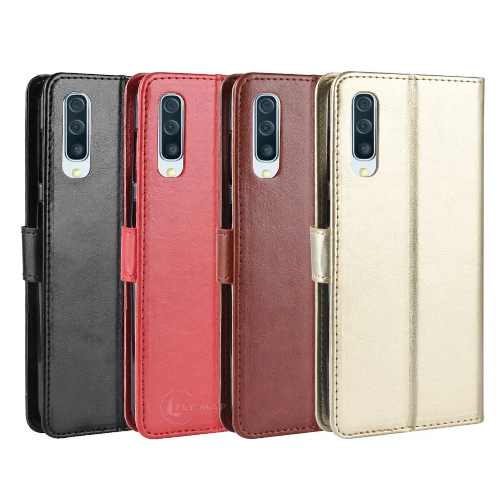 Винтажный флип-чехол для samsung Galaxy A50 A50S SM-A505Fn/DS бумажник телефон мягкая кожаная сумка чехол SM A505Fn/DS A505FM/ds A505
