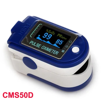 

CMS50D Fingertip Pulse Oximeter Precision Finger OLED SpO2 Blood Oxygen Saturation Monitor Heart Rate Monitor with Lanyard&Case