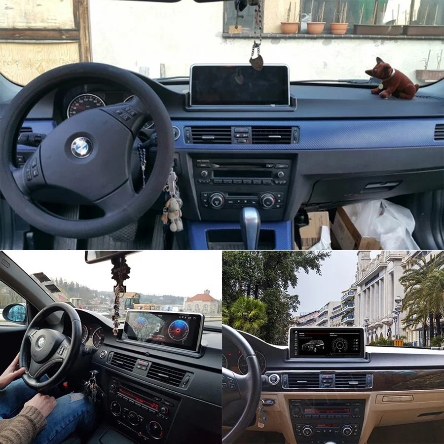 Cheap NaviFly 4GB RAM Android 9.0 Car multimedia player gps for BMW 3 serise E90 E91 E92 E93 10.25 inch IPS screen 4G LTE WIFI BT USB 1