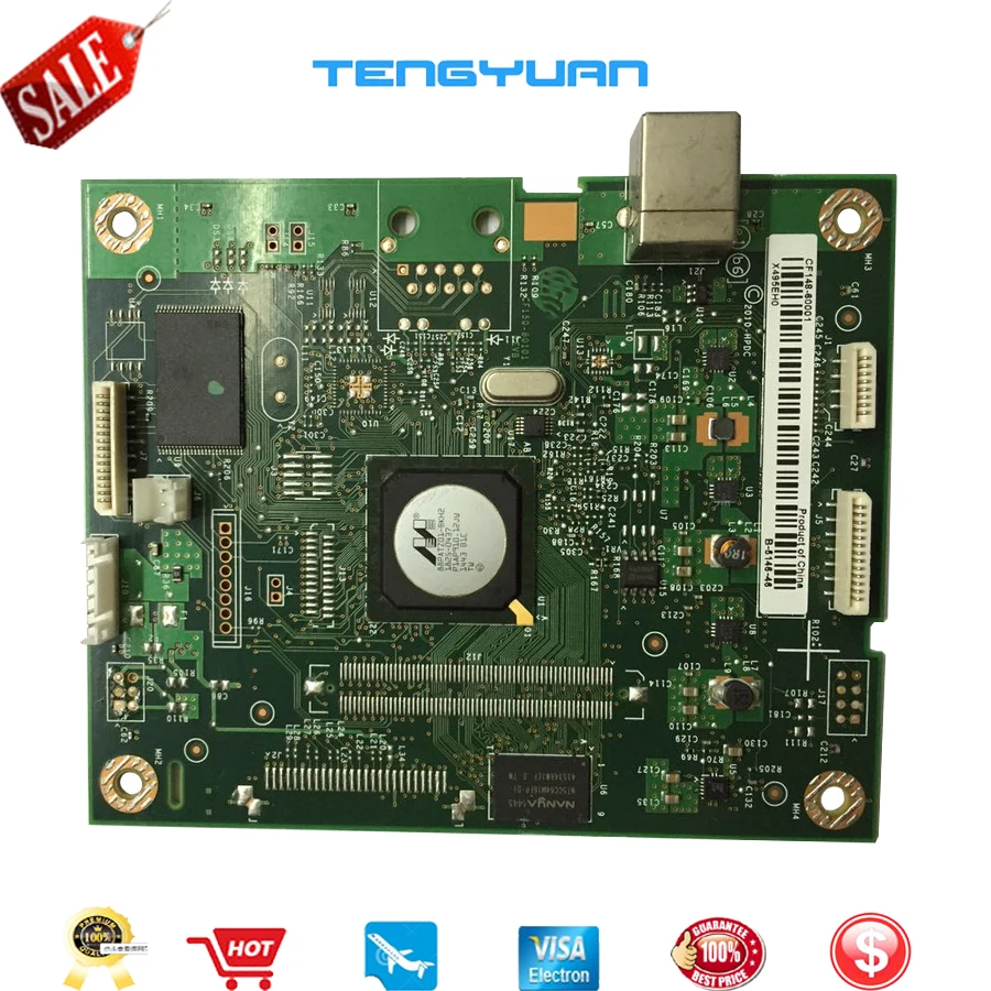 Оригинальная плата для форматора Laserjet Pro400 M401A M401D, материнская плата, CF148-60001 Запчасти для принтера, распродажа