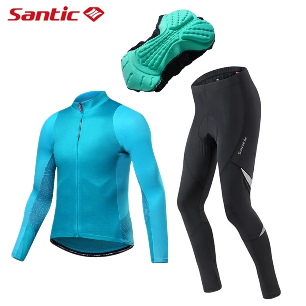 Футболка Santic мужская с длинным рукавом трикотажная кофта для горного и