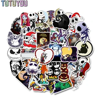 

Wholesale 10set/lot PC271 50pcs/set Nightmare Sticker Halloween For Laptop Moto Skateboard Luggage Guitar Decal Toy Stickers