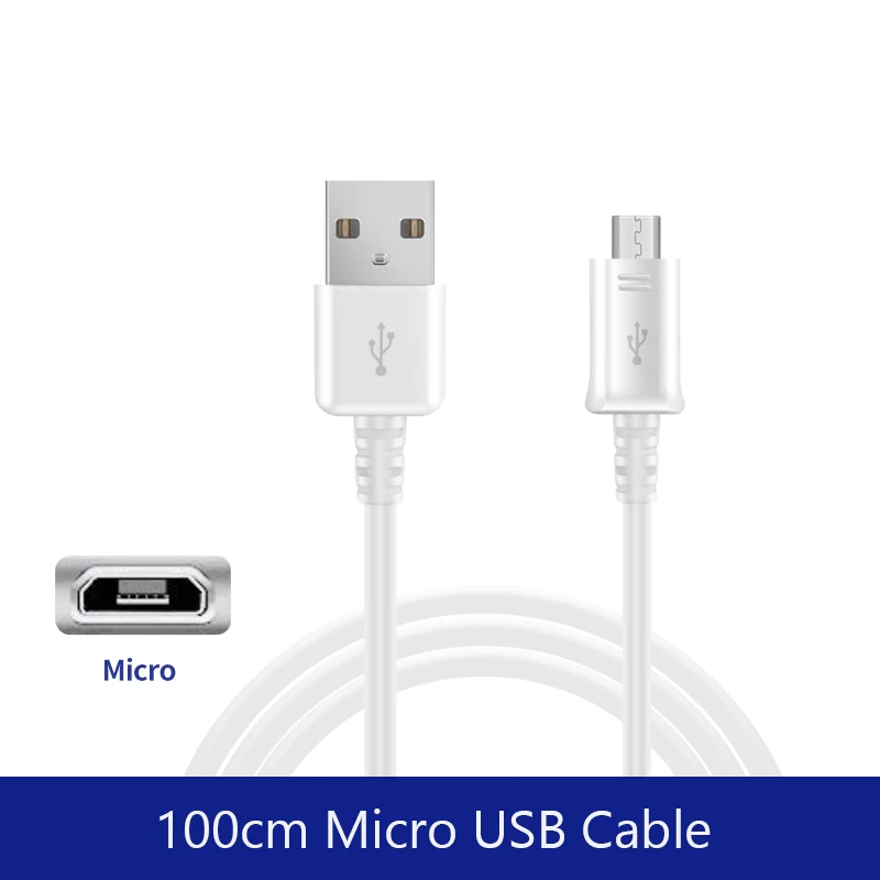 samsung Galaxy S3 S4 S6 высококачественный высокоскоростной кабель Micro USB S7 Edge Note2 Note4 A5 A7 J5 J7 быстрое зарядное устройство - Цвет: Two 100cm Cables