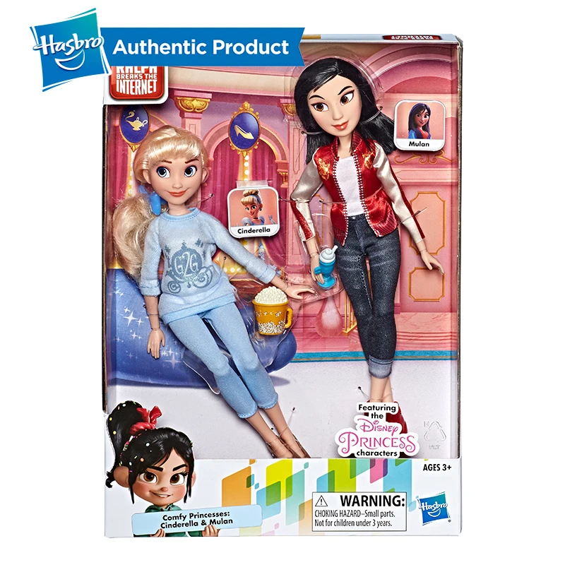 Hasbro Дисней Принцесса Ральф ломает интернет фильм куклы Золушка Мулан куклы с удобной одеждой аксессуары
