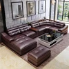 leather sofa U-shaped head-shaped leather simple modern living room leather sofa corner large-family sofa combination ► Photo 3/6