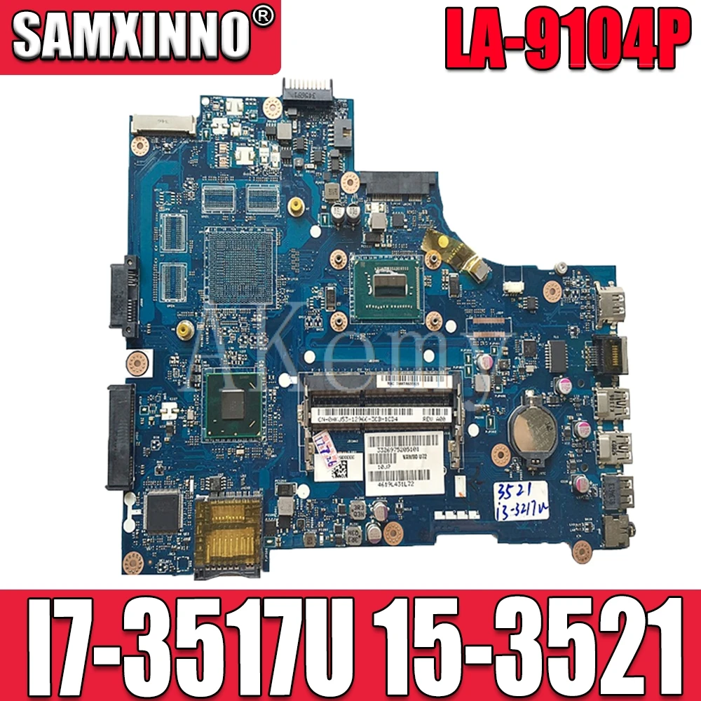 AKEMY LA-9104P original mainboard For DELL Inspiron 15-3521 5521 with I7-3517U Laptop motherboard | Компьютеры и офис