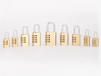 

High Security Pure Copper Mini Lock 3 Digit Combination Password Lock Travel Luggage Code Padlock Suitcase Locks