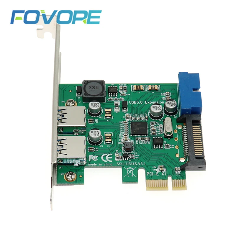 PCI e USB 3 0 19-pin 20 P pin адаптер 2 порта USB3 PCI-e express Контроллер конвертер карта |