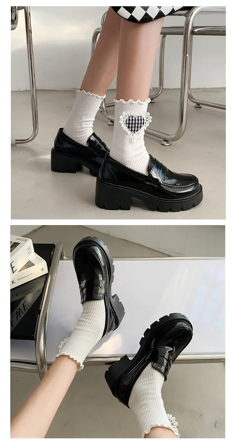 Geumxl lolita gothic shoes platforms Mary Jane Shoes Girls Japanese Sc