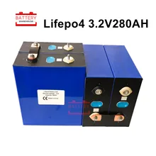 3.2V280AH LIFEPO4 батарейный элемент новые аккумуляторные батареи литиевые железные для 12V300AH для RV SOLAR EV морской ЕС США TAX FREE