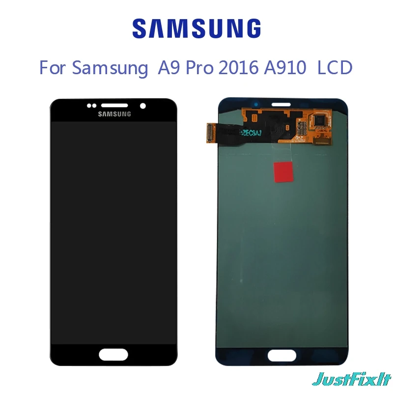 Для SAMSUNG GALAXY A9100 A9 Pro A9 A910F ЖК-дисплей кодирующий преобразователь сенсорного экрана в сборе SUPER Amoled