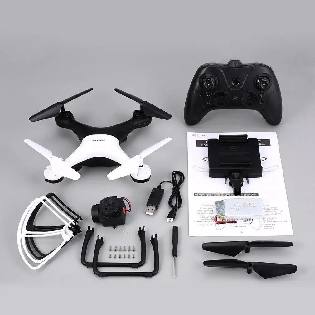 

2.4G Selfie RC Drones Quadcopter Aircraft with 0.3MP/720P Wifi FPV Camera 20mins Long Flight Altitude Hold Headless 3D Flip Toy