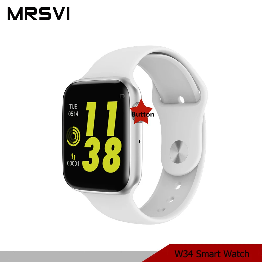 

Bluetooth call W34 smart watch 4MM ECG Heart Rate Monitor smart watches men women for apple iphone huawei xiaomi pk IWO 8 IWO 9
