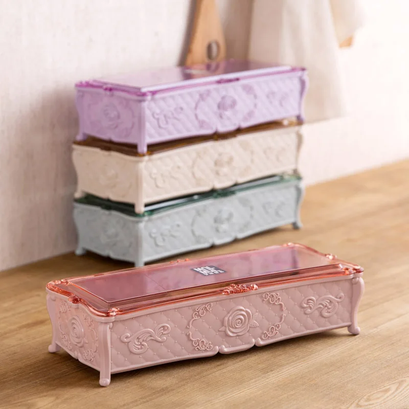 

Chopsticks Box with Lid Kitchen Plastic Transparent Draining Cutlery Tableware Spoon Forks Box Holder Chopsticks Drainer