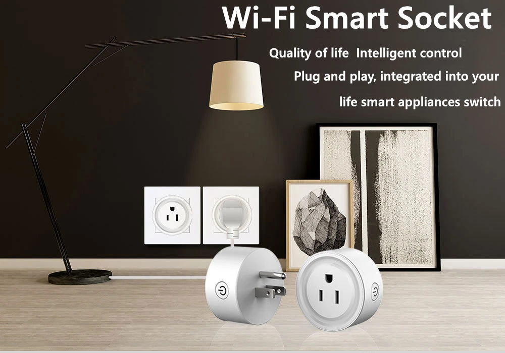 Умный дом wifi переключатель розетка стандарты США 10A беспроводной штекер умный дом переключатель розетки питания работает с Alexa Google Assistant