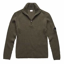 C.P. Компания Maglione con Lente a Coste в Lana Merino