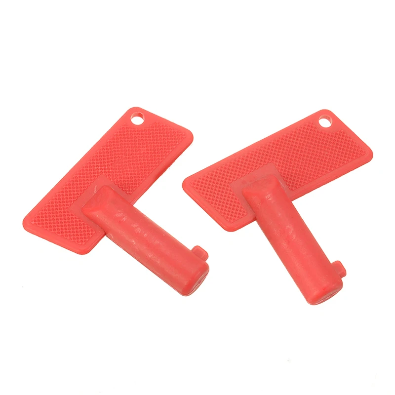 

2pcs Red Battery Cut Off Kill Isolator Switch Spare Keys 100A 12V Battery Isolator Keys For Marine Auto Boat Truck