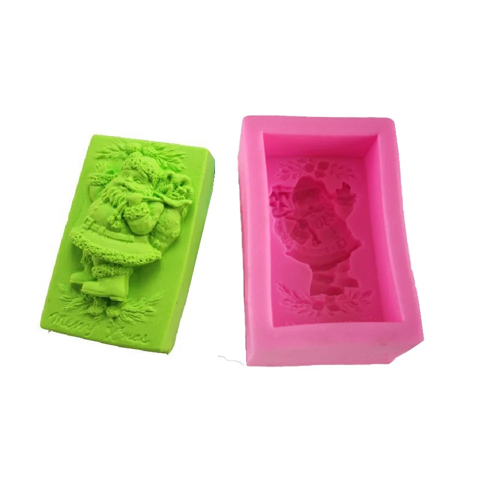 Christmas Tree Santa Clause Snowflake Silicone Soap Mold Soap DIY Mould Craft Art Making Form Chocolate Mold Homemade Tool