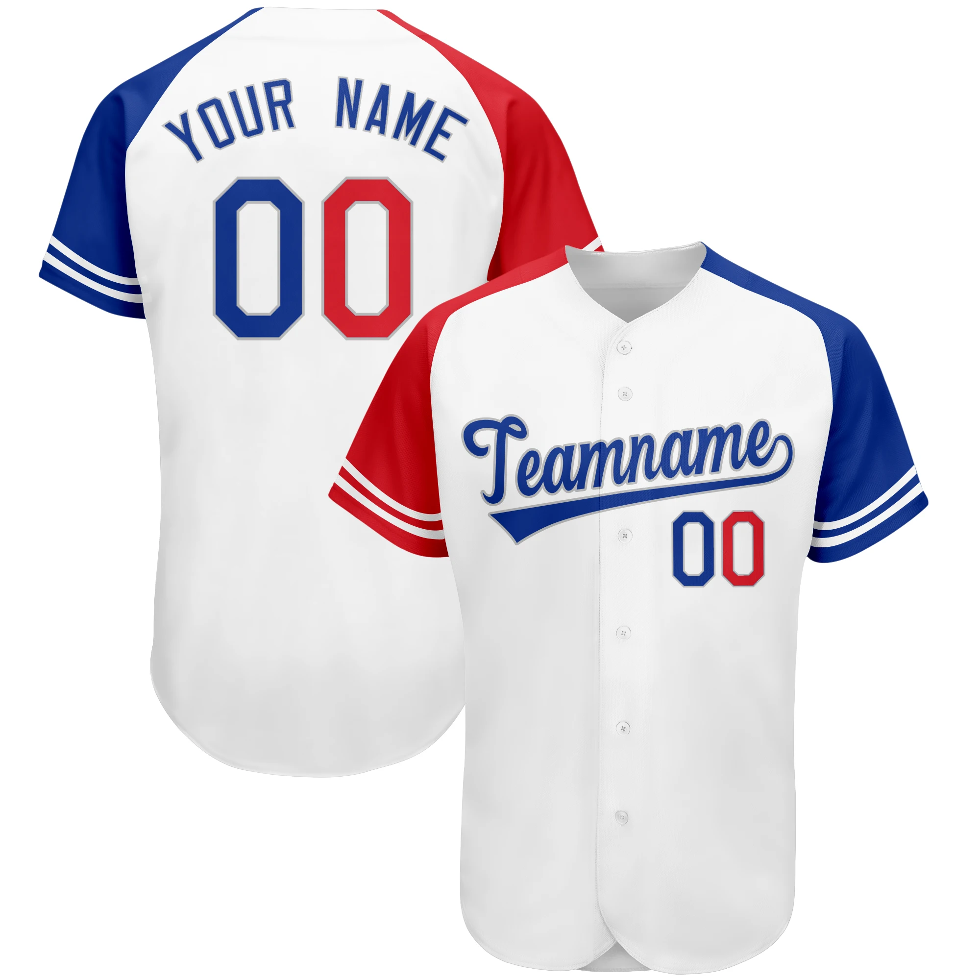 White Baseball Shirt Novelty Button Cardigan Printed Team Name Baseball Jersey Hip Hop Street Style Shirt Men/Women/Kids