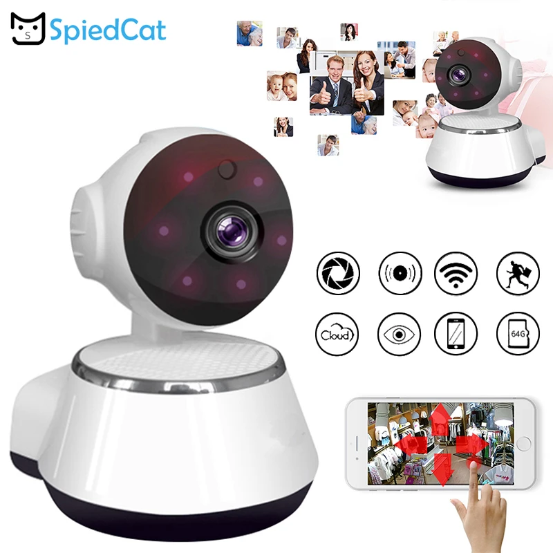 720P HD wifi IP P2P Беспроводная камера домашняя детская безопасность CCTV Аудио ночное видение видеокамера Поддержка TF карта