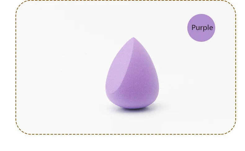 Фиолетовый 1 Pc Water Drop Shape Cosmetic Puff Makeup Sponge Blending Face Foundation Cream Blending Cosmetic Powder Puff - Цвет: Фиолетовый