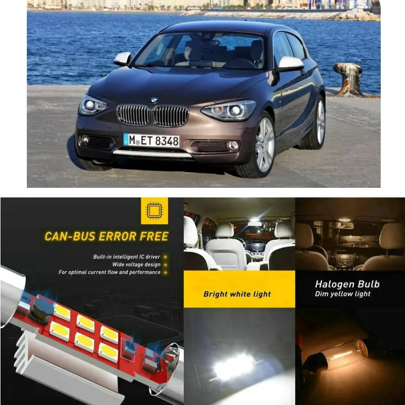 

LED Interior Car Lights For Bmw f21 Interior rear trunk glove box make-up mirror lighting error free
