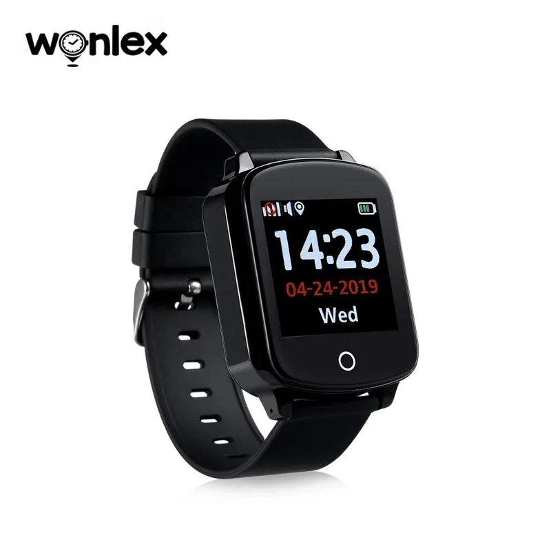 Умные часы Wonlex EW200S водонепроницаемые IP67 переносные устройства для пожилых людей
