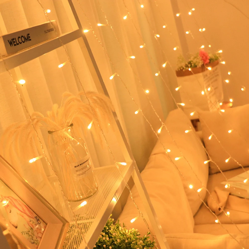 3x1/3x3/6x1/6x2 м 300 светодиодный Сказочный гирлянда-сосулька, Рождественский светодиодный гирлянда для свадебной вечеринки, гирлянда, наружная занавеска, домашний декор