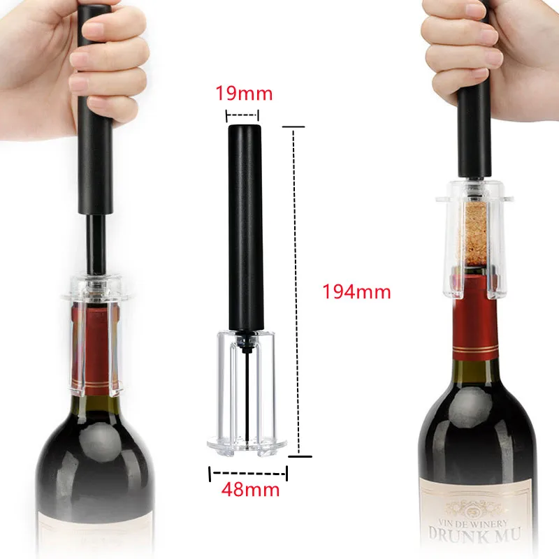 1 Pcs Air Pump Wine Bottle Opener Stainless Steel Pin Type Bottle Pumps abridor de vinho Kitchen Opening Tools Bar Accessories