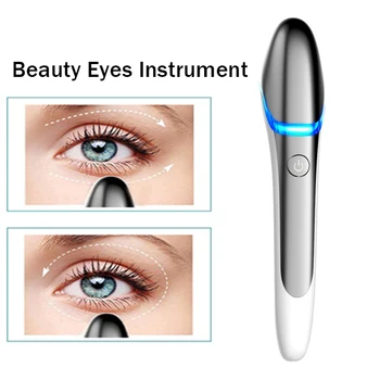 

Facial Eye Massager Heating Vibration Skin Rejuvenation Tools Beauty Eyes Instrument Anti Aging EMS RF Thin Face Eye Wrinkle Pen